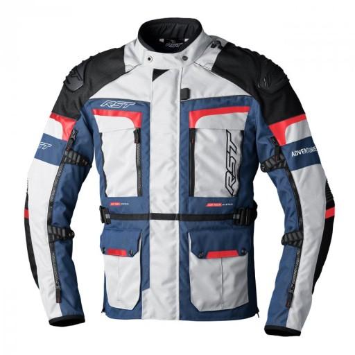 ТЕКСТИЛЬНА КУРТКА RST ADVENTURE-X SILVER/DARK BLUE/RED M