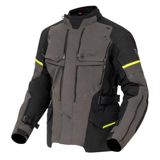 Мотоциклетна куртка REBELHORN RANGE ANTHRACITE/BLACK/FLUO YELLOW 3XL