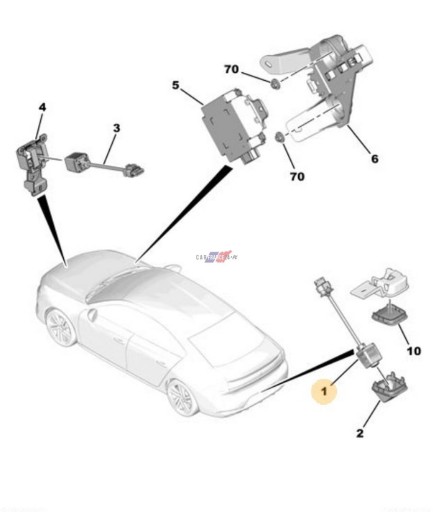 9812683780 - Камера заднего вида 9812683780 новый OE Citroen Peugeot 508 и HB