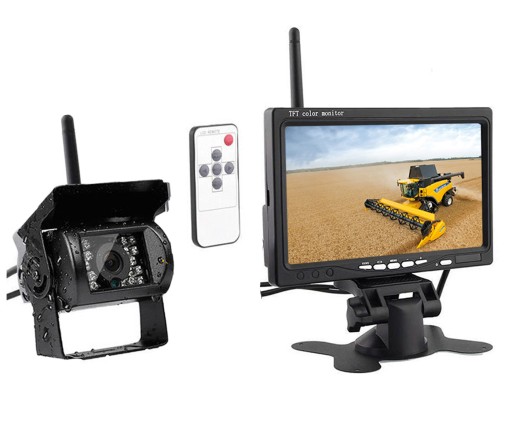 Беспроводная камера заднего вида + беспроводной ЖК-монитор 7 дюймов, 12/24 В, шина 120°