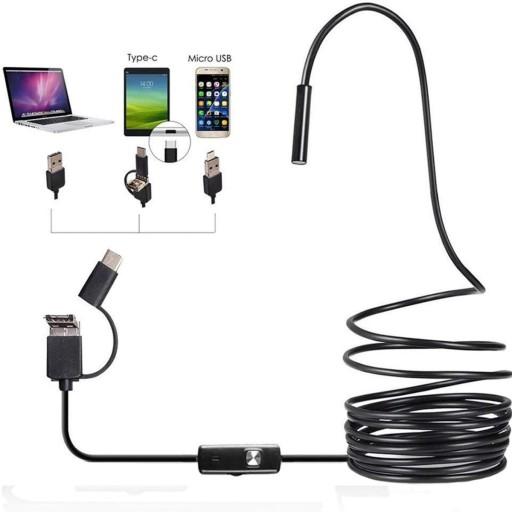 INSPECTION Camera DUO ENDOSCOPE 2M 6LED FULL HD WIFI ANDROID IOS