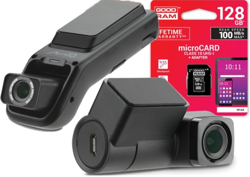 MIO Mivue J756 Подвійна камера передня + задня + Smartbox Wifi GPS + карта пам'яті 128 ГБ