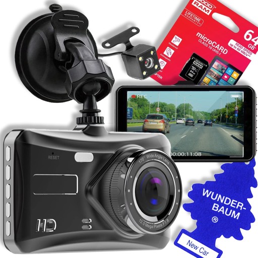 Автомобильная камера АВТОМОБИЛЬНЫЙ ВИДЕОРЕГИСТРАТОР С СЕНСОРНЫМ ПЕРЕДНИМ ЗАДНИМ РЕГИСТРАТОРОМ PL