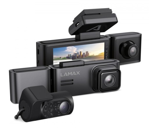 Автомобільна камера Відеореєстратор водіння Передня задня та центральна 4K TAXI MenuPL