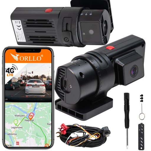 Dash Cam відео рекордер SIM-карта GPS подвійний ORLLO FORCE ONE 4G