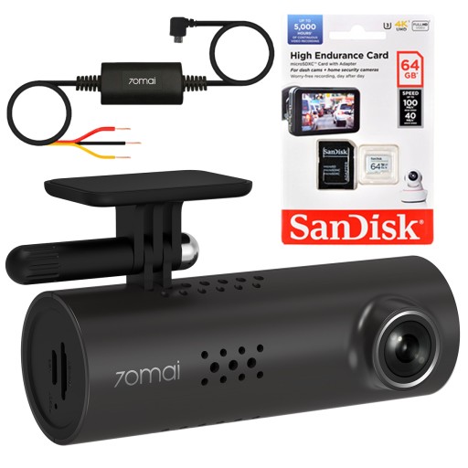 Автомобільна камера 70mai Dash Cam 3 Відеореєстратор + паркувальний модуль + 64 Гб