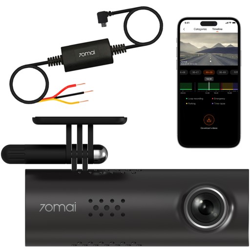 Автомобільна камера 70mai Dash Cam 3 Відеореєстратор + паркувальний модуль UP02