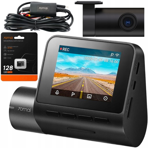 Автомобильная камера 70mai Видеорегистратор A200 + задний RC11 + парковка + 128Гб