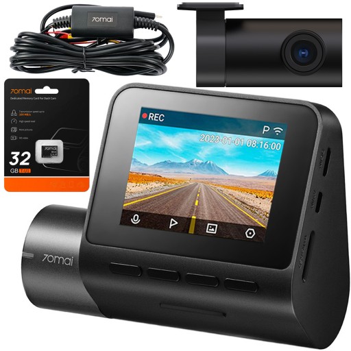 Автомобильная камера 70mai Видеорегистратор A200 + задний RC11 + парковка + 32 ГБ