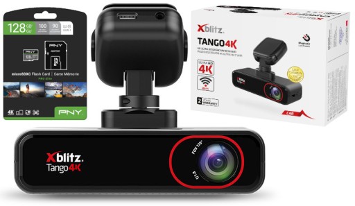 Автомобильная камера и видеорегистратор XBlitz Tango 4K +128 ГБ