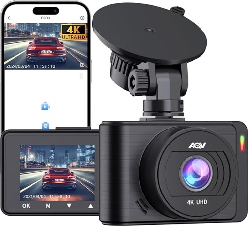 Камера на приладовій панелі автомобіля 4k UHD Wi-Fi, кут огляду 170*