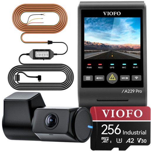 VIOFO A229 PRO + VIOFO RTC300 Tele Power Set + автомобільні камери VIOFO 256GB