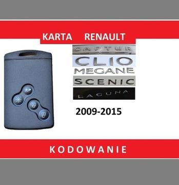 Карта Renault Laguna 3 Megane Clio 4 с кодировкой