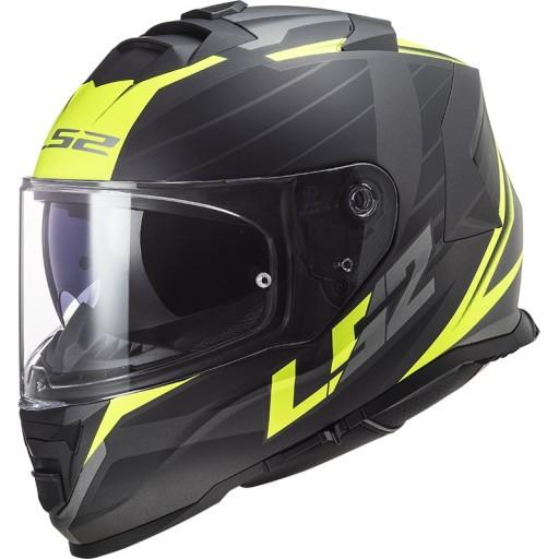 Шлем LS2 FF800 STORM II NERVE MATT BLACK H-V ЖЕЛТЫЙ 2XL