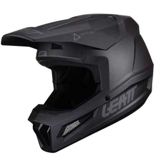 Мотоциклетний шолом LEATT 2.5 Stealth V24 Black Cross Enduro ATV QUAD | XL