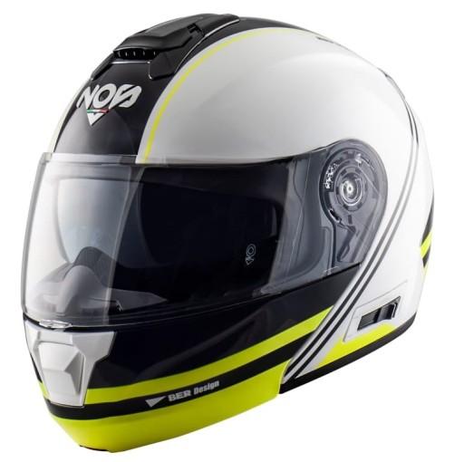 Мотоциклетний шолом Flip-up Nose Facepplate Ns-8 Dynamic Yellow S