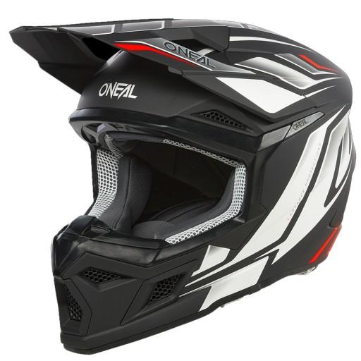Мотоциклетный шлем O'neal 3SRS VERTICAL ЧЕРНЫЙ БЕЛЫЙ ENDURO CROSS ATV QUAD XL