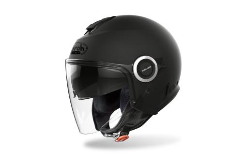 Открытый шлем с козырьком AIROH HELIOS MAT BLACK XXL
