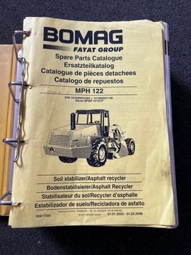 Каталог запчастей Bomag MPH122