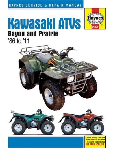 Kawasaki Bayou & Praire ATV (1986-2011) Haynes