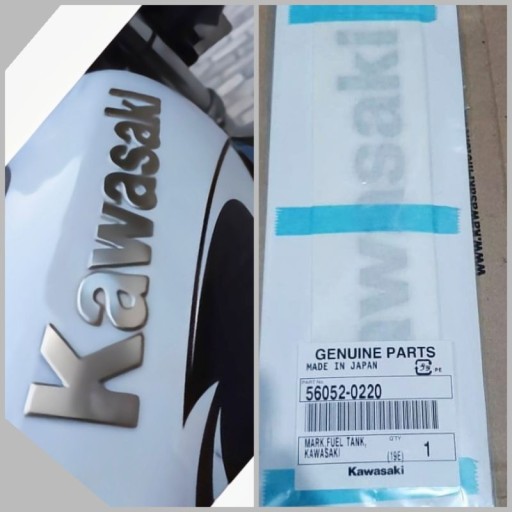 Kawasaki OE 56052-0220 наклейка паливного бака Z1000 ' 2003-2012