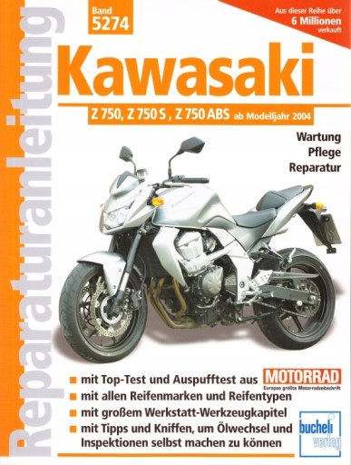 Kawasaki Z750 S / ZR750 (2004-2007) 24h керівництво по ремонту