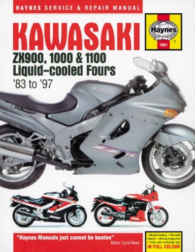 Kawasaki ZX900, 1000 і 1100 четвірки з рідинним охолодженням HAYNES PUBLISHING
