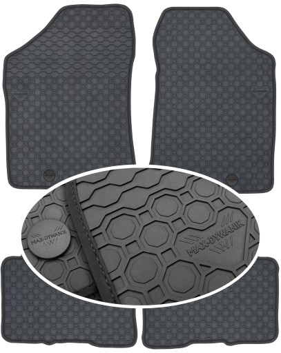 Килимки гумові Kia Carens III 5os 2006-2013 PrimeLiner - Чорні