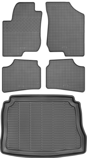 Kia Ceed I Hatchback 2006-2012 КОМПЛЕКТ - Коврики + коврик в багажник