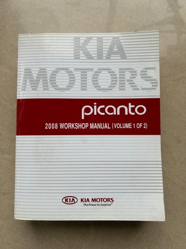 Книга по ремонту Kia Picanto 2008 г., том 1 (на английском языке)