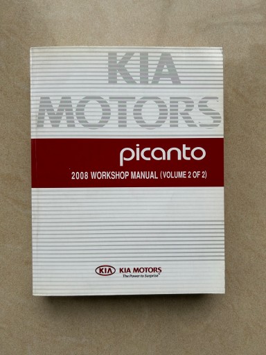 Kia Picanto 2008 Repair Book Vol.2 (англ.)