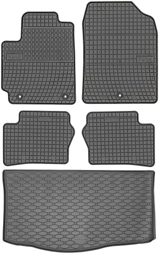 Kia Picanto III Hatchback 2017 - Гумові килимки + килимок в багажник