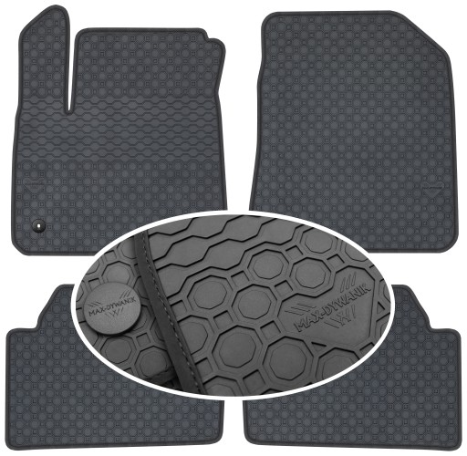 Килимки гумові Kia e-Niro I Crossover 2019-2022 PrimeLiner - Чорні