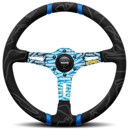 Кермо Momo Ultra Blue 350 синій KJS drift