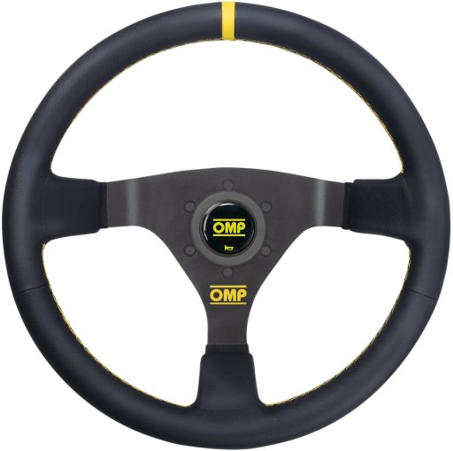 Кожаный руль OMP WRC 350 мм 65 мм