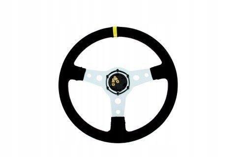 Руль Pro 350 мм смещение: 0 мм замша черный