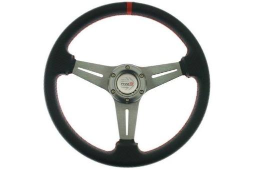 Кермо Pro 350 мм зсув: 20 мм Carbon Red