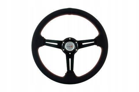 Руль Pro 350 мм смещение: 40 мм кожа черный