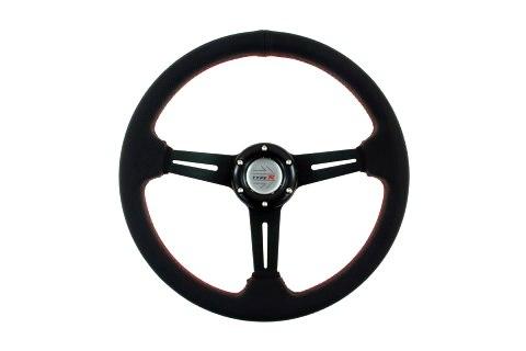 Руль Pro 350 мм смещение: 40 мм кожа черный