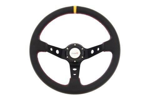 Руль Pro 350 мм смещение: 80 мм карбон желтый