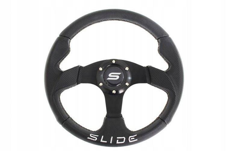Руль SLIDE 320mm offset20mm кожа черный