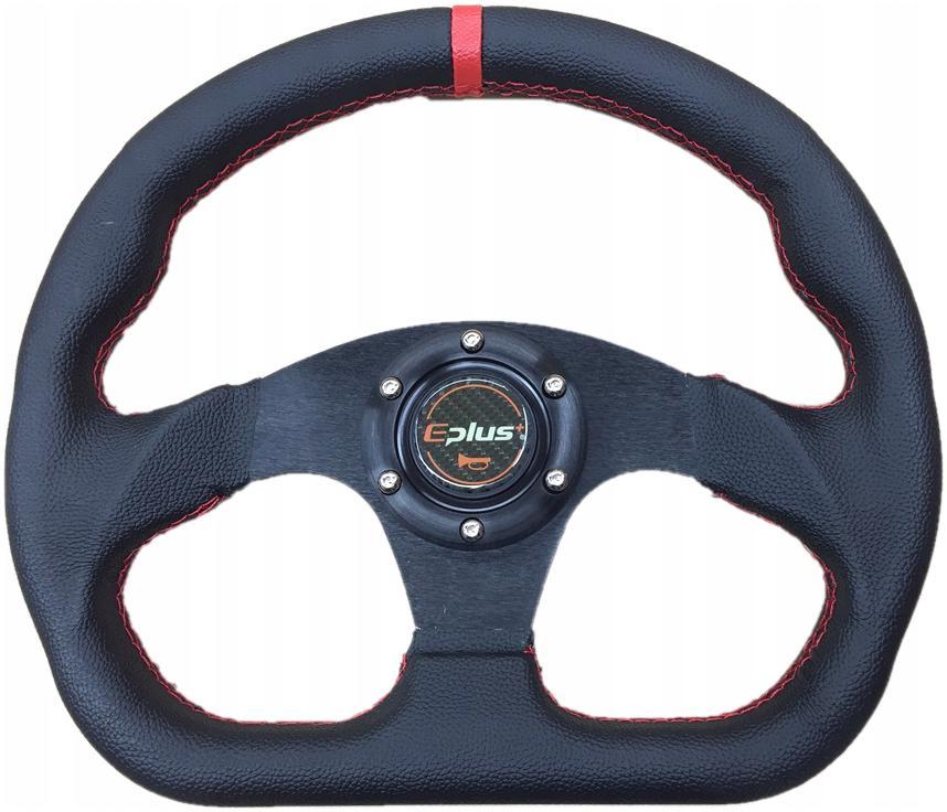 Eplus Спортивний Кермо Чорна Червона Нитка