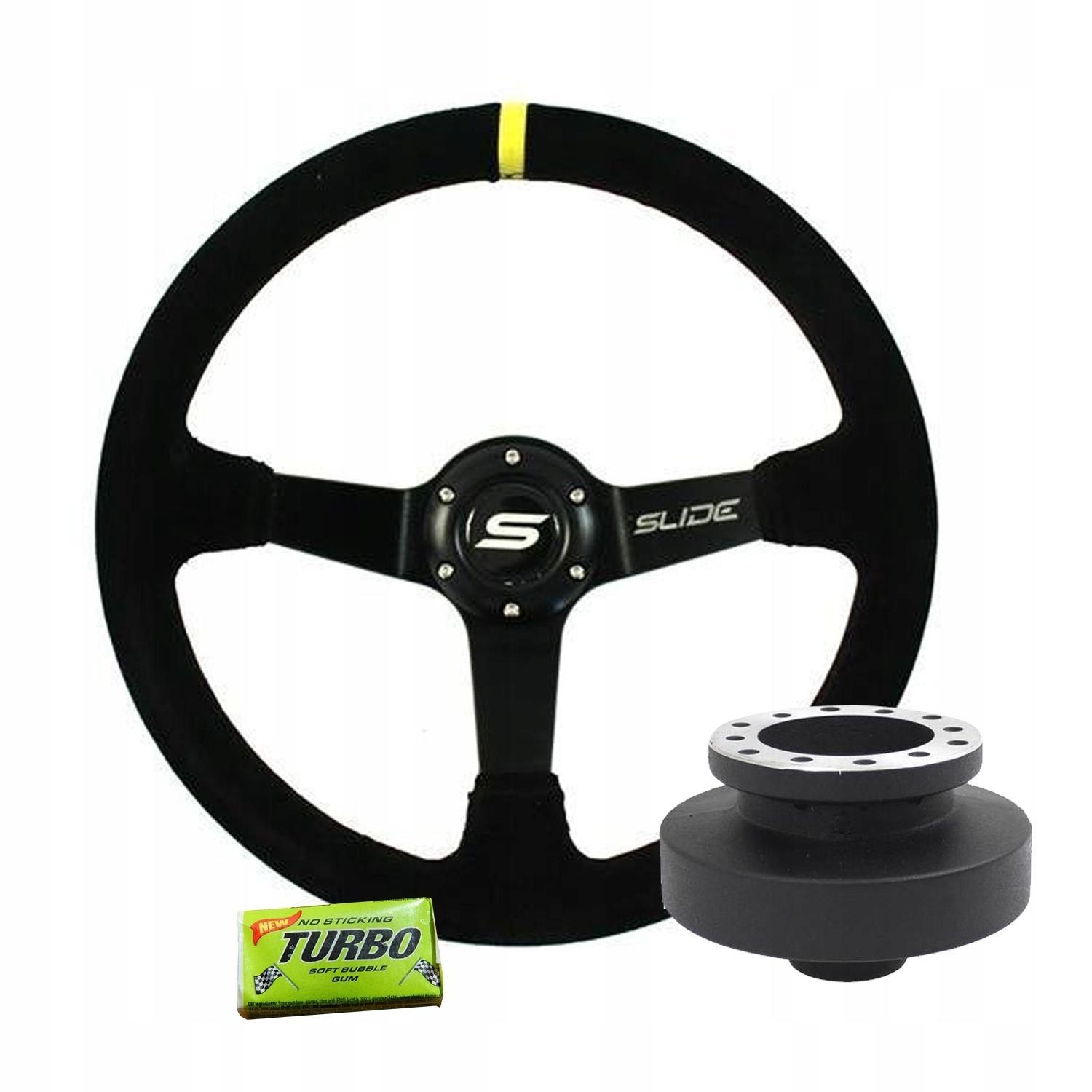 Спортивное рулевое колесо SLIDE замша + Naba BMW E46 KJS