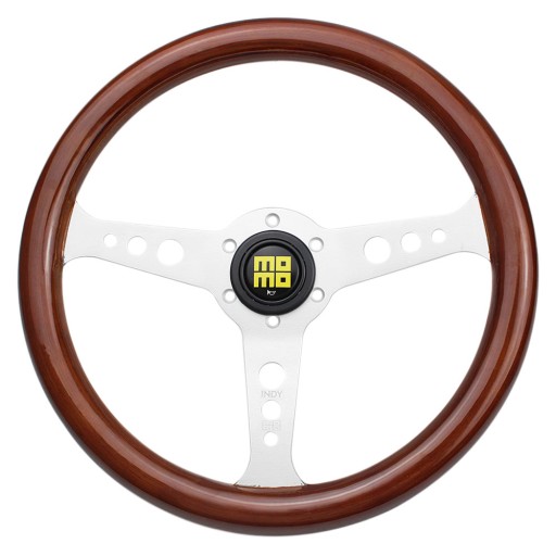 Дерев'яне кермо справжнє червоне дерево 350 мм ретро момо інді LIGHT CENTER