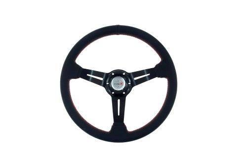 Спортивный руль Slide 350MM ET 60mm кожа Blac