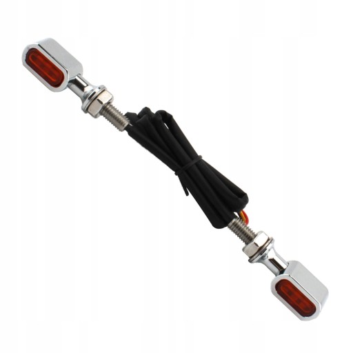 19025 - Покажчик повороту мигалка 12V велосипед чорний димчастий