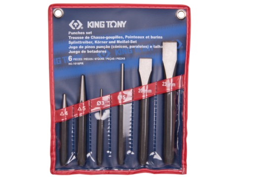 King Tony набір перфораторів і різаків 6 ч., чохол 1016PR