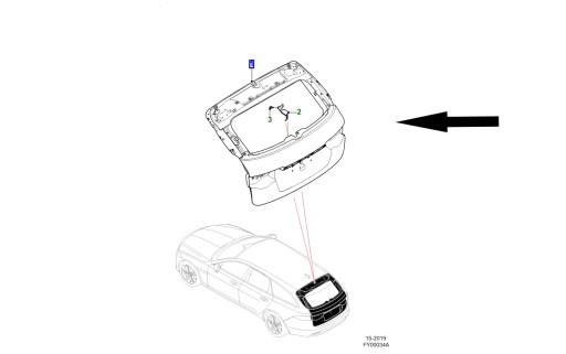 T2H30070LML - Задняя дверь T2H30070LML Jaguar XF Sportbrake