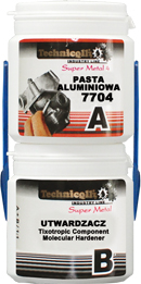 Клей для алюмінієвих резервуарів охолоджувачів SUPER Metal алюмінієва паста 500 г