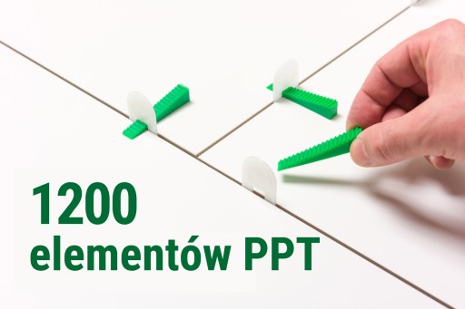 Кліпси для плитки PPT, набір 1200 шт - 1,5 мм